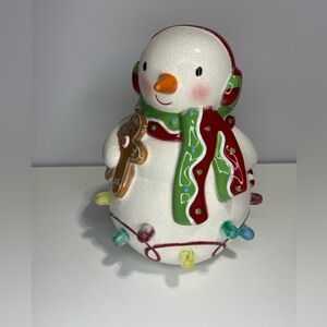 Hallmark 2008 Seasons Treatings Light Up Gumdrop Snowman Musical Works